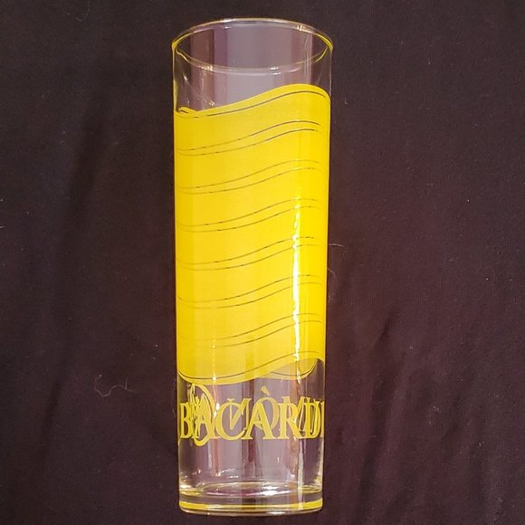 Barcardi Limon Rum Highball Collins Glasses with Bat - Picture 4 of 7